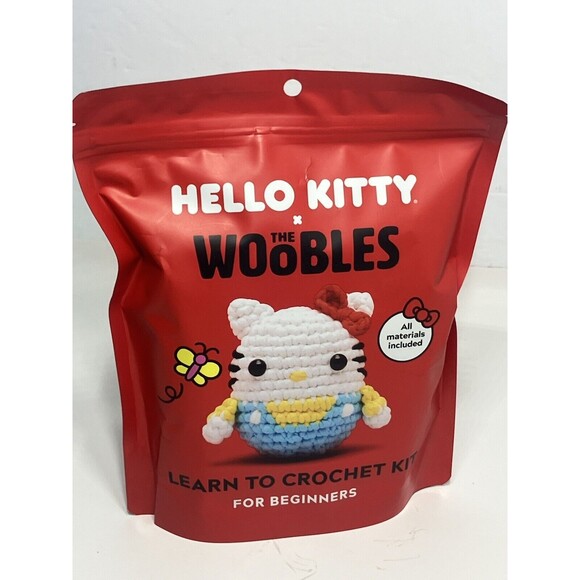 New From The Woobles - Hello Kitty Learn To Crochet Kit For Beginners - Picture 1 of 4